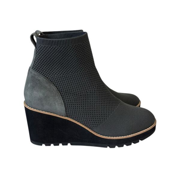 Eileen Fisher London Recycled Stretch Knit Bootie in Gray - Size 11 - Picture 5 of 10